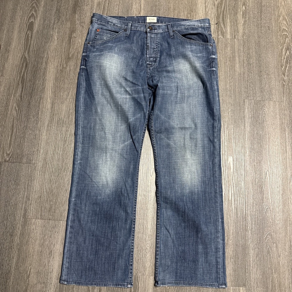 Hudson Men's Straight‎ Leg Jeans Medium Wash size 36x30 USA Made